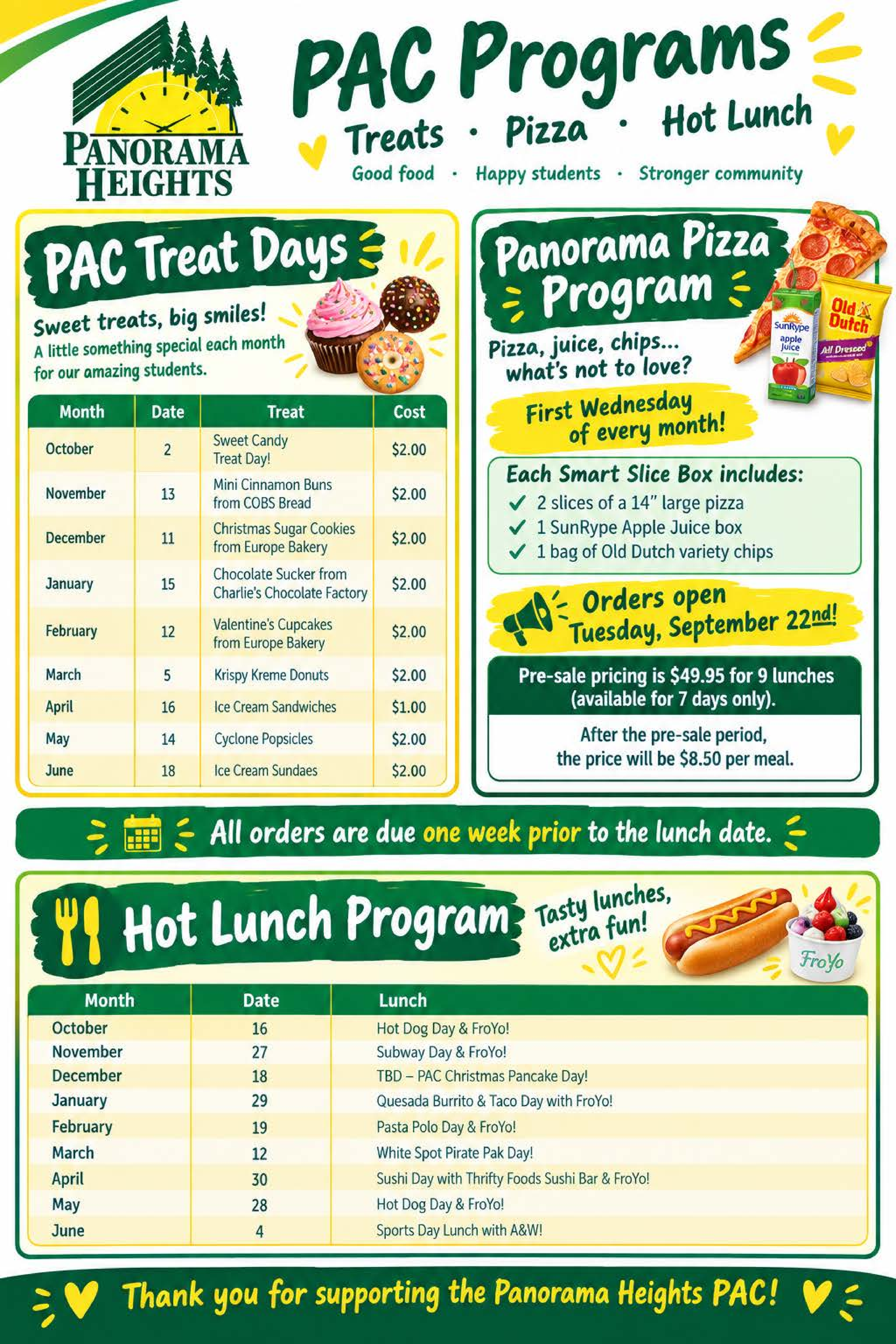 PAC HotLunch 2026-2027